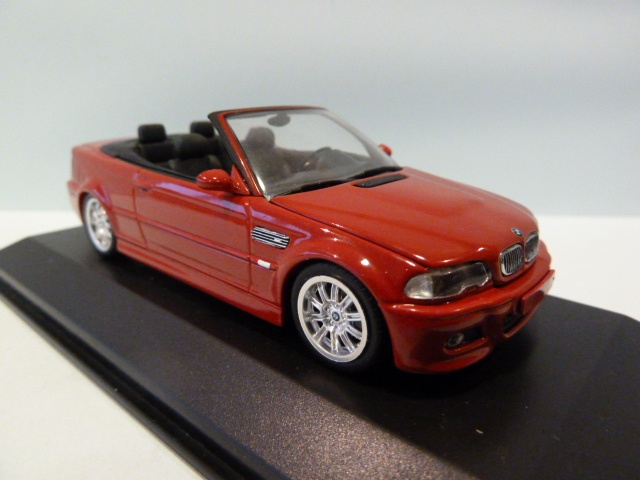 BMW M3 Cabriolet (e46) Imola Red 1:43 431020030 MINICHAMPS diecast ...