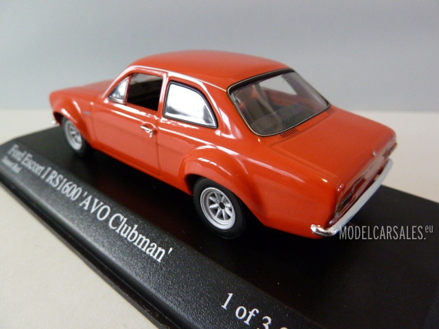 Ford Escort I RS 1600 AVO Clubman Red 1:43 400688101 MINICHAMPS