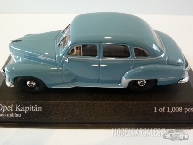 OPEL Kapitän Chuck Jordan 1951 Silver Details about   Scale model car 1:43