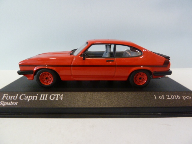 Ford Capri III GT4 Red 1:43 400082225 MINICHAMPS diecast model car ...