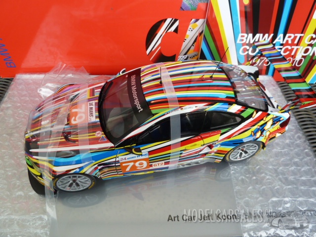 BMW M3 GT2 BMW Art Car Jef Koons 1:18 80432210048 MINICHAMPS