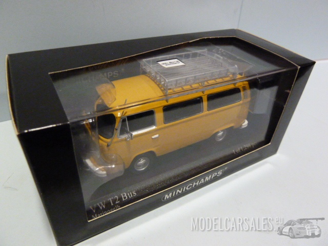 Volkswagen T2 Bus Yellow 1:43 400053002 MINICHAMPS diecast model 