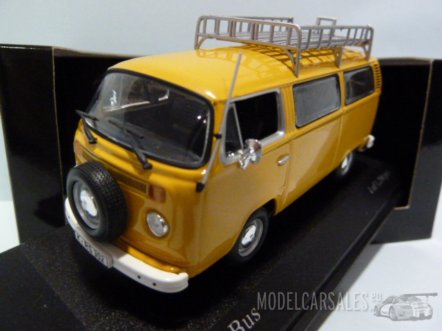 Volkswagen T2 Bus Yellow 1:43 400053002 MINICHAMPS diecast model car /  scale model For Sale