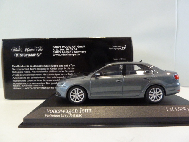Diecast Model Car VW Jetta GT Automint Black 1:64