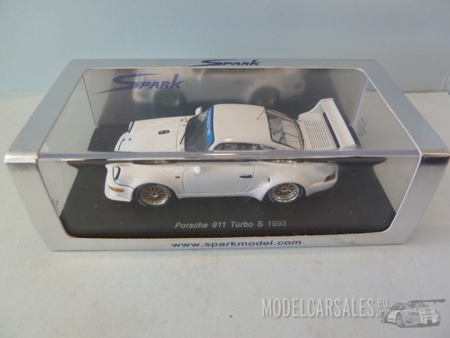 Porsche 911 (964) Turbo S White 1:43 S1930 SPARK diecast model car / scale  model For Sale