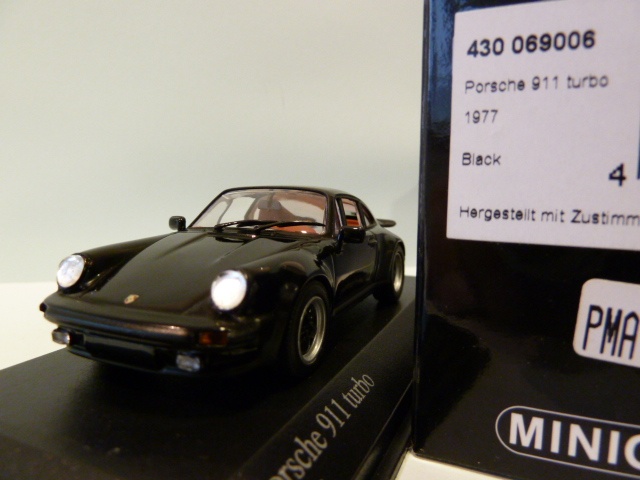 Porsche 911 (930) Turbo Black 1:43 430069006 MINICHAMPS diecast model ...