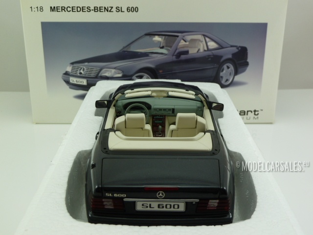 Mercedes-benz SL600 Dark Grey Metallic 1:18 Autoart 76232