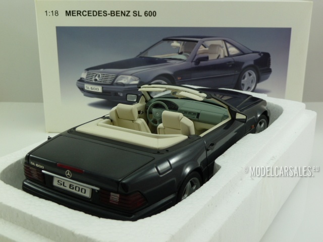 Mercedes-benz SL600 Dark Grey Metallic 1:18 Autoart 76232