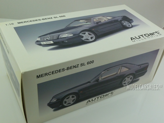 Mercedes-benz SL600 Dark Grey Metallic 1:18 Autoart 76232