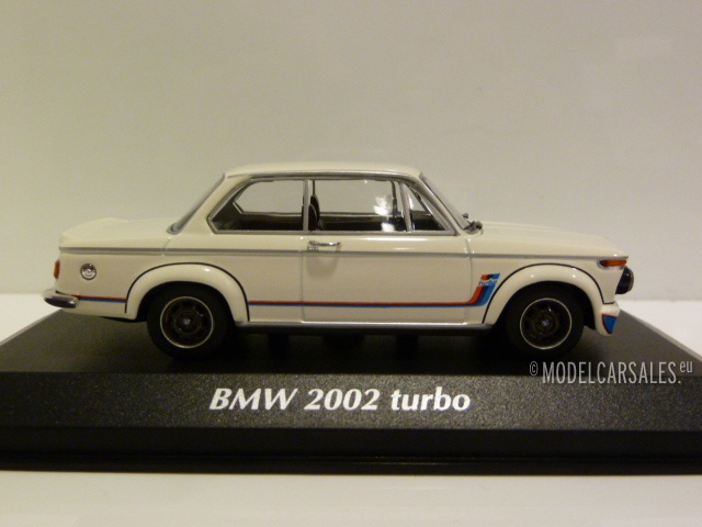 BMW 2002 turbo Bj 1973 weiß white 1:43 Minichamps Maxichamps 940022201 NEU