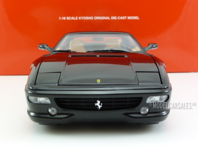 Ferrari F355 Berlinetta Black 1:18 KYO 08881BK KYOSHO diecast model car ...