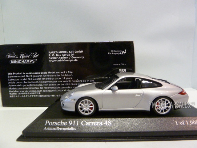 Porsche 911 (997) Carrera 4s Arctic Silver Metallic 1:43 400066421 