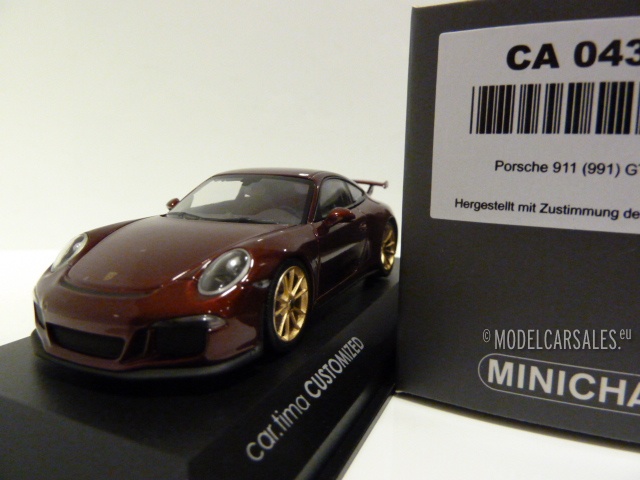 Porsche 911 (991) GT3 Cartima Customized 1:43 CA04316087 G MINICHAMPS  diecast model car / scale model For Sale