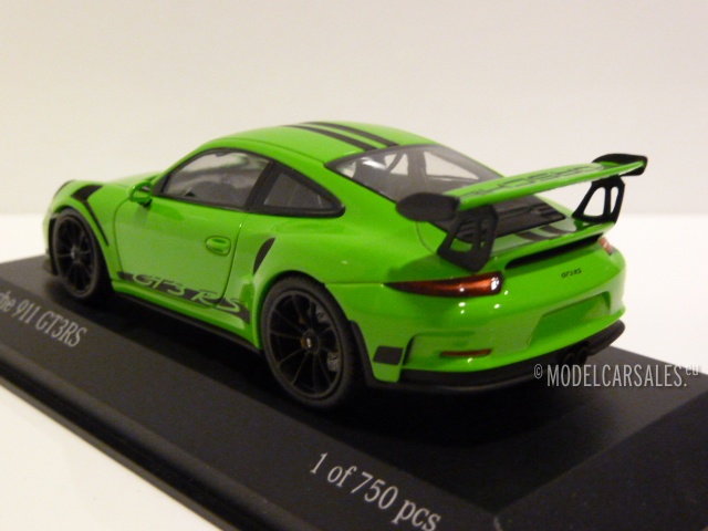 Porsche 911 (991) GT3 RS Green (gelb Grun) W/ Black Stripes 1:43 410063224  MINICHAMPS diecast model car / scale model For Sale