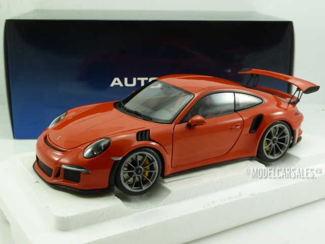 78168 for sale online AUTOart Orange Porsche 991 1:18 Scale Car 