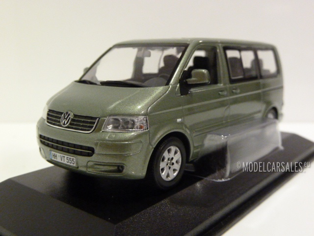 zwart lijden smog Volkswagen T5 Multivan Light Green 1:43 842902111 MINICHAMPS diecast model  car / scale model For Sale