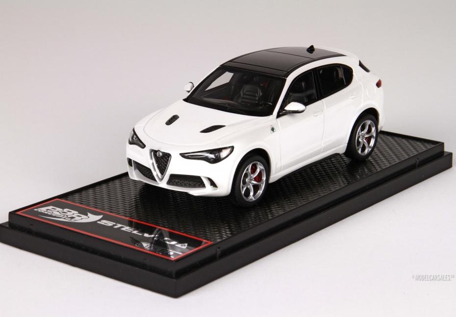 Alfa Romeo Stelvio Quadrifoglio White Bianco Alfa 1:43 BBRC200D BBR diecast  model car / scale model For Sale