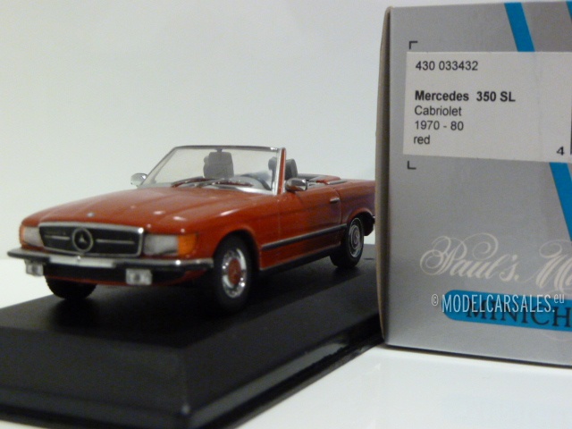 Miniature Maxichamps 1/43 - Mercedes 350 SL Cabriolet 1974 - 940033450
