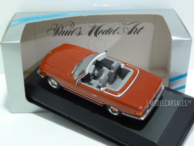MERCEDES 350 SL CABRIOLET Blanc MINICHAMPS 1:43 de reference 430 03
