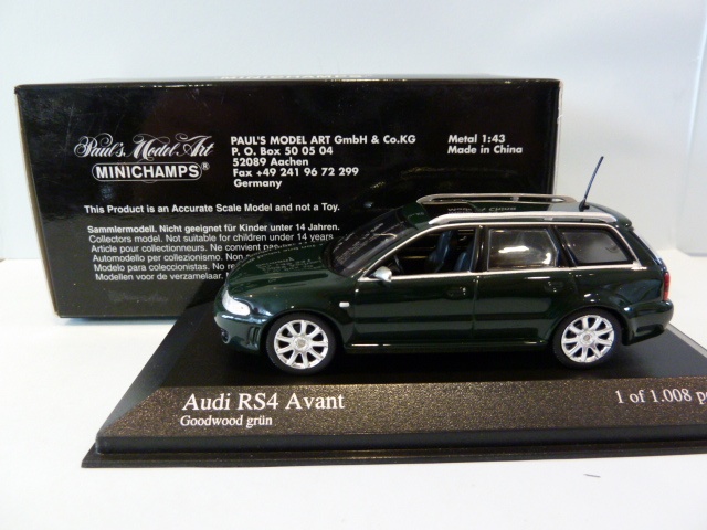Miniature Auto Minichamps 1:43 – Audi RS4 B5 Collection Occasion