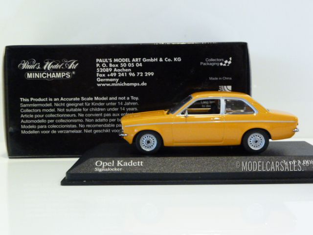 Opel Kadett C Orange 1:43 430045609 MINICHAMPS diecast model car ...