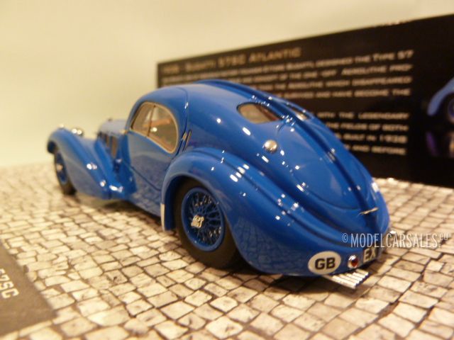 Bugatti Type 57SC Atlantic Blue 1:43 437110325 MINICHAMPS diecast model ...