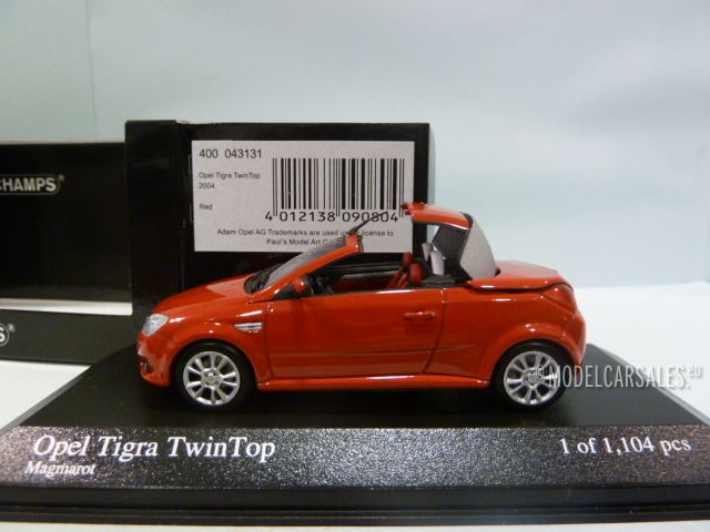 2004 Opel Tigra twintop Minichamps 1/43
