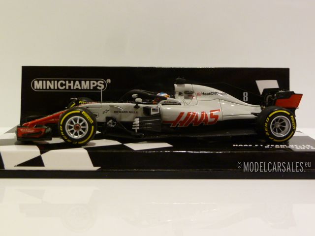 Haas F1 Team VF-18 #8 F1 1:43 417180008 MINICHAMPS diecast model car ...