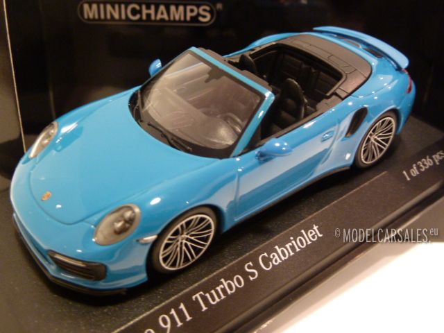 Details about   Minichamps 1/43 2017 Porsche 911 Turbo Cabriolet BLUE 410067182 991.2
