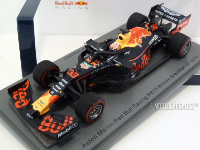 Red Bull Racing Aston Martin Rb15 33 Winner Gp Brazil W Trophy 1 43 S6046 Spark Diecast Model Car Scale Model For Sale