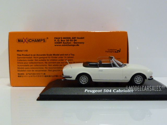 PEUGEOT 504 CABRIOLET 1977-940112131 MAXICHAMPS 1//43