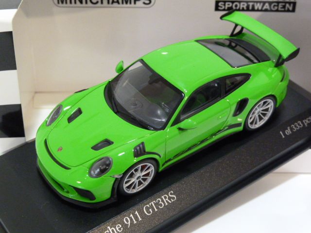 Porsche 911 (991 II) GT3 RS Lizzard Green W/ Silver Wheels 1:43