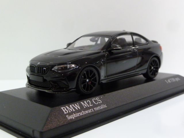 Minichamps 410021022 1:43 BMW M2 Cs-2020-Black with Black Wheels  Collectible Miniature Car