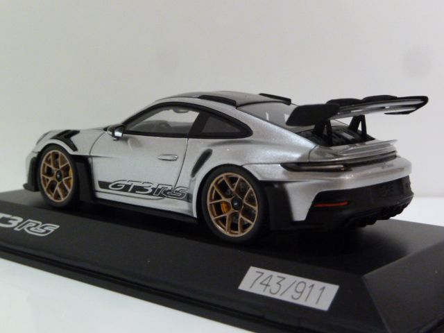Porsche 911 (992) GT3 RS Weissach Package Gt Silver 1:43 WAP0201530P006  SPARK diecast model car / scale model For Sale