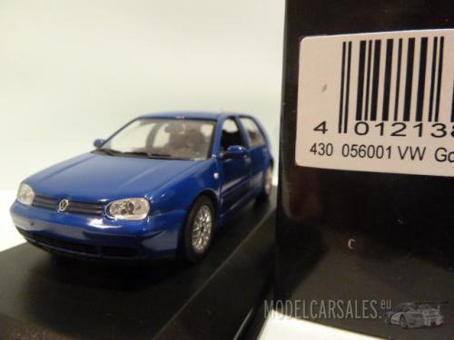 VW GOLF GTi GENERATION IV Bleu MINICHAMPS 1:43 de reference 430 056001