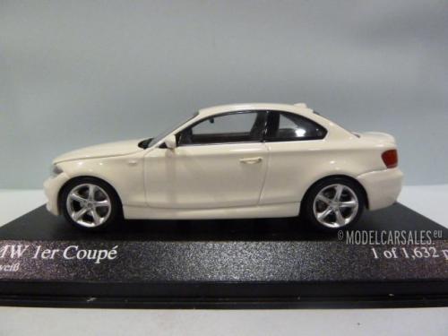 Bmw 1er 1 Series Coupe E Alpine White 1 43 Minichamps Diecast Model Car Scale Model For Sale