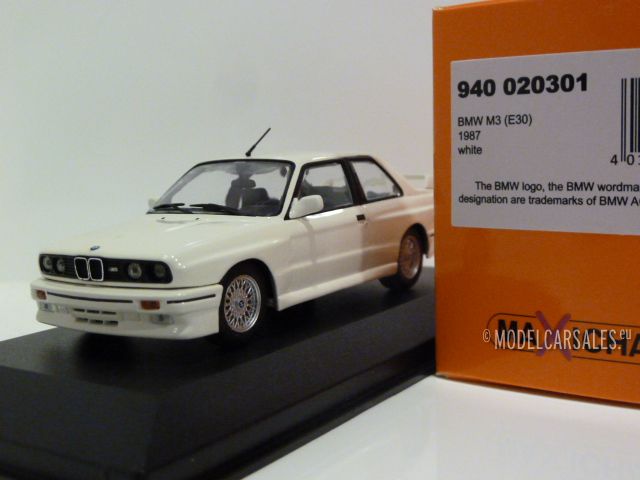 1/43 Bmw M3 E30 / White | eBay