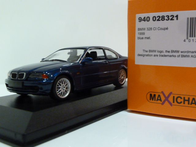 1/43 Bmw 3 Series 328Ci Coupe E46 1 43 3Er Blue Metallic