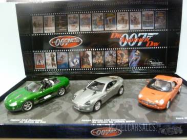 James Bond Coll. 3 Car Set (Aston Martin+Ford Thunderbird+Jaguar Xkr) James Bond Coll. 3 Car Set (Aston Martin+Ford Thunderbird+Jaguar Xkr)